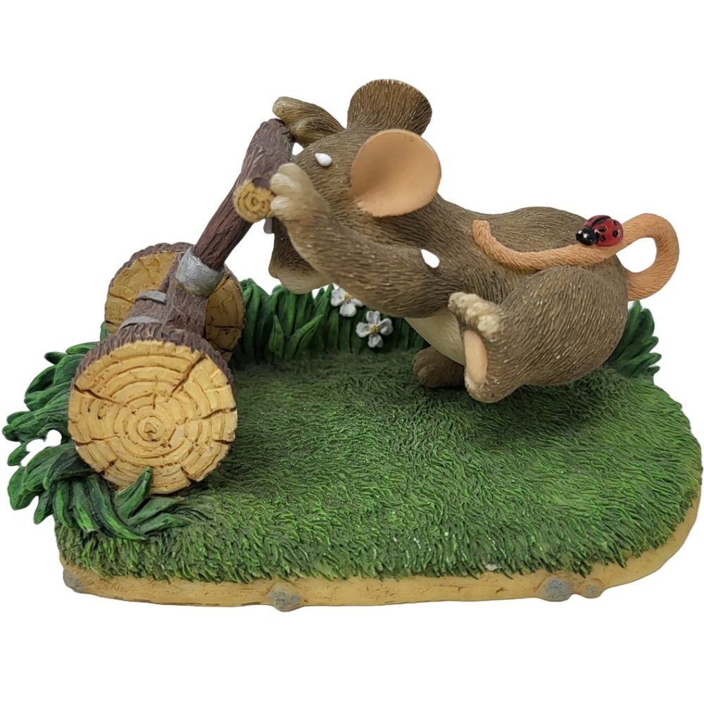 Charming Tails Mow Mow Mow The Lawn 83/809 Lawn‎ Mower Mouse Landscaper